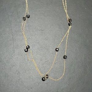Nina Nguyen 14K GF black onyx necklace